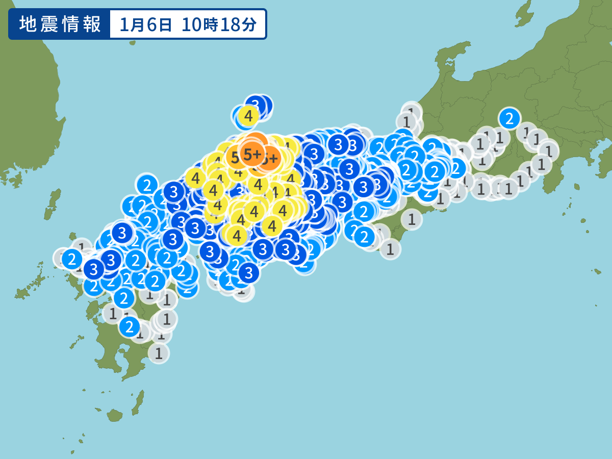 兵庫県南東部で地震 最大震度3 津波の心配なし 福岡県、佐賀県、熊本県でも最大震度3の地震