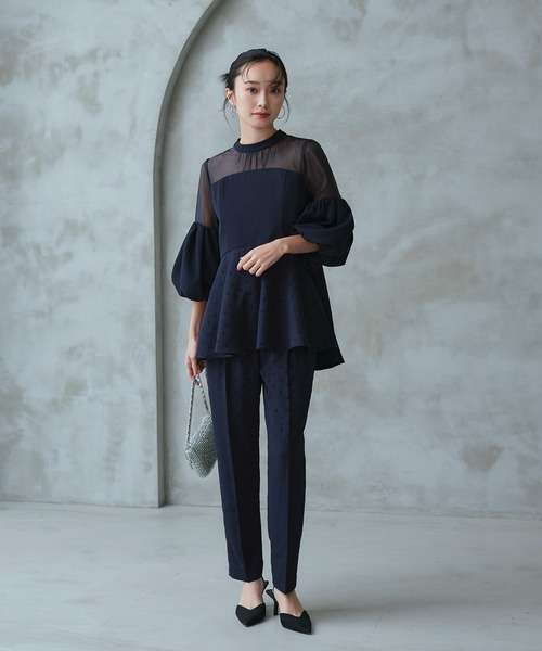 結婚式のお呼ばれパンツドレス