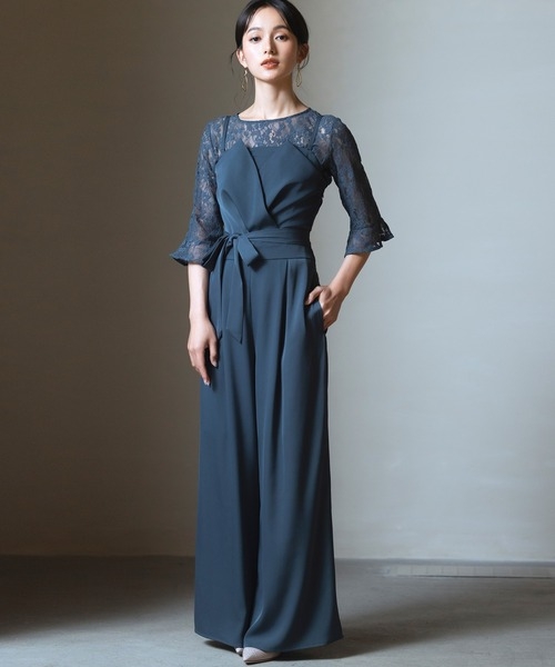 結婚式のお呼ばれパンツドレス