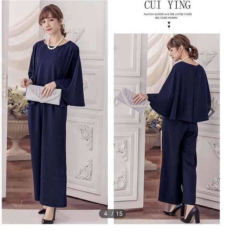 結婚式のお呼ばれパンツドレス