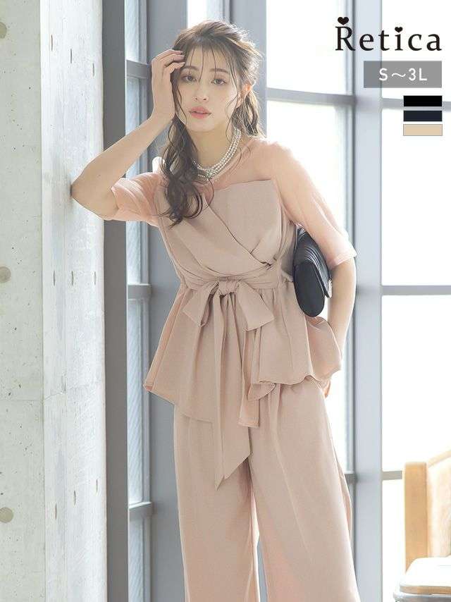 結婚式のお呼ばれパンツドレス