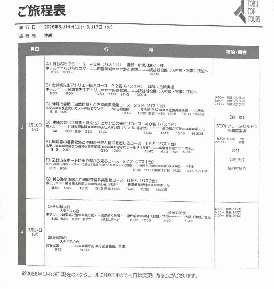 辺野古沖転覆事故で東武トップツアーズがお詫び文掲載「乗船プログラムは学校が直接手配」