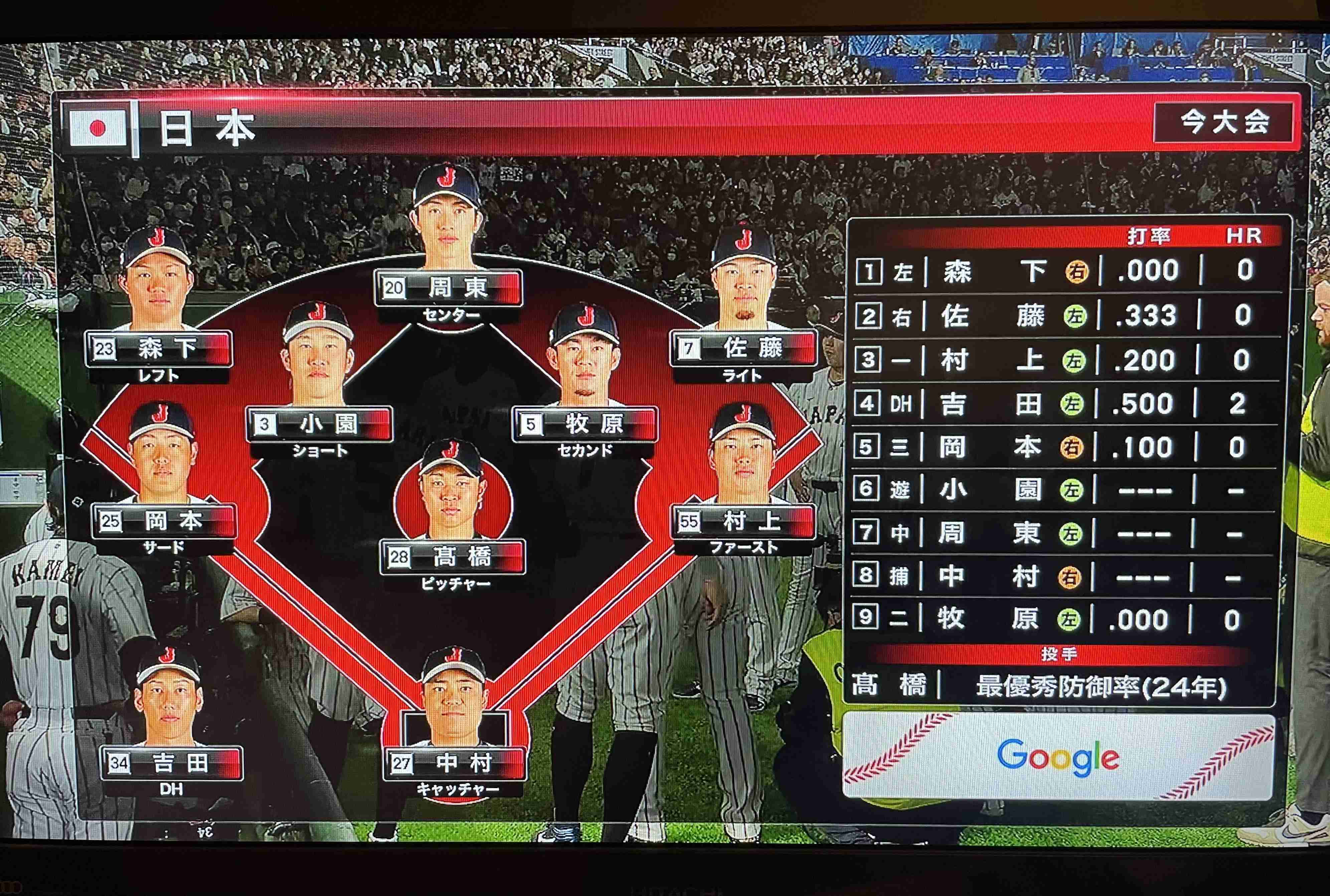 【実況・感想】WBC2026 日本 対 チェコ