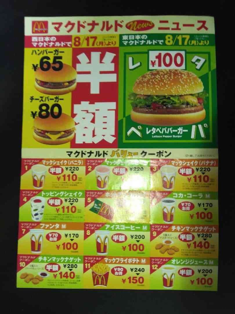 物が安かった時代が懐かしい