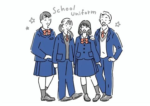 【セーラー】高校の時の制服【ブレザー】