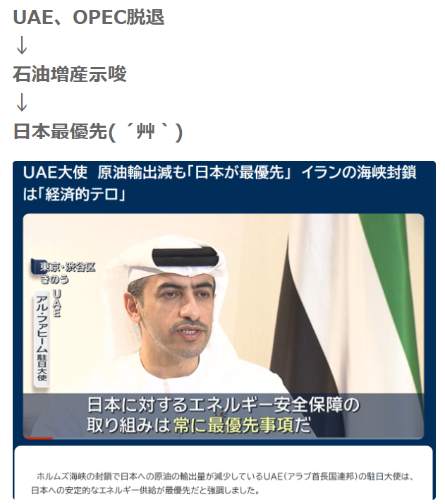 アラブ首長国連邦（UAE）がOPEC脱退表明、イラン紛争下で結束に亀裂