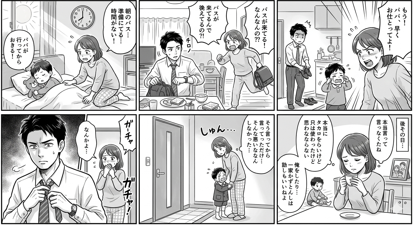「早く仕事行って」と言ってしまった