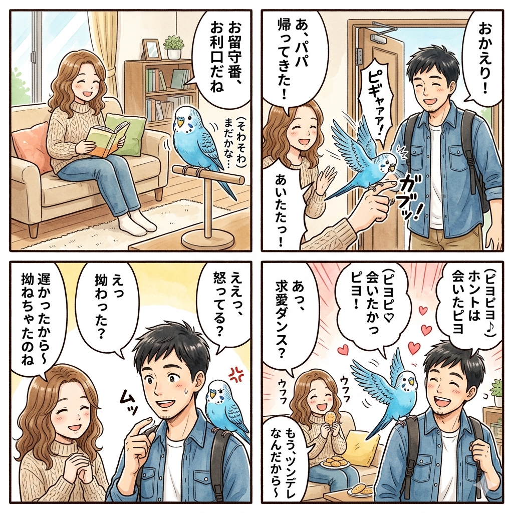 最近の出来事をAIで四コマ漫画にしてください