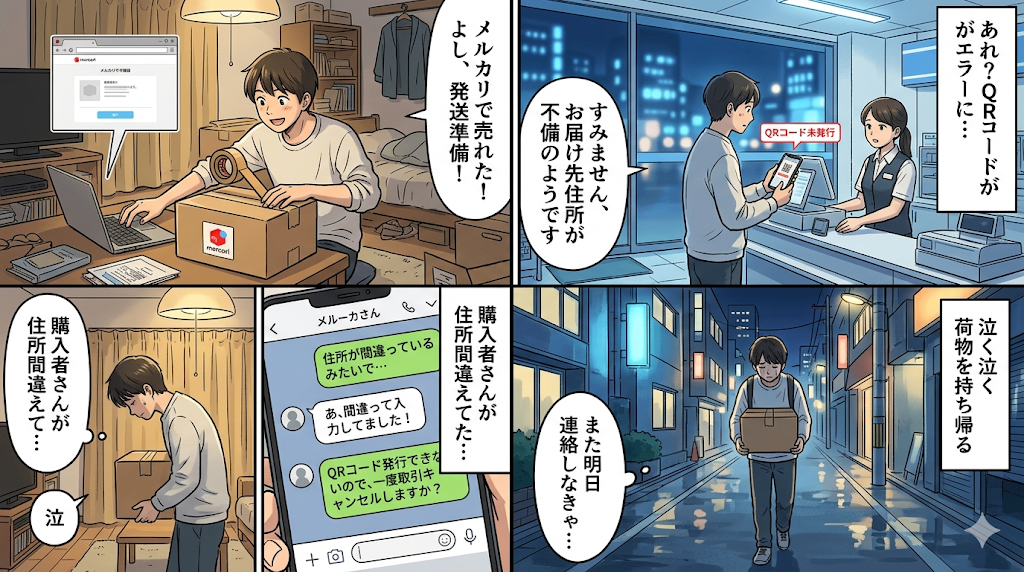 最近の出来事をAIで四コマ漫画にしてください