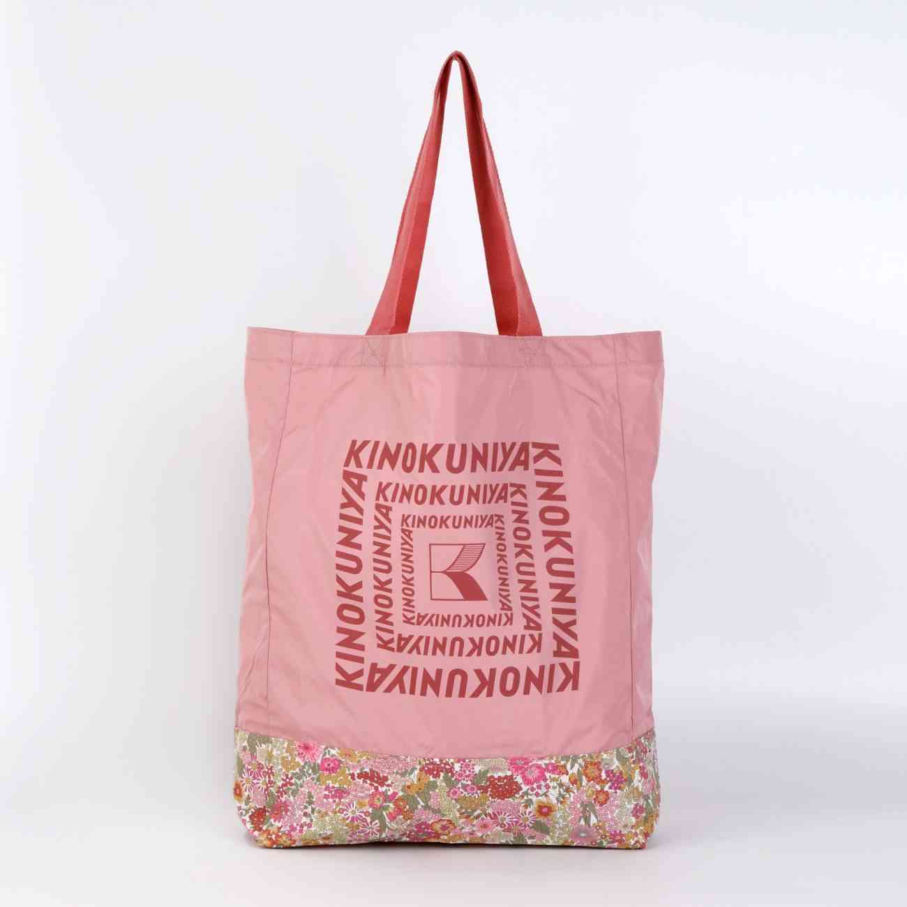 【新作】紀ノ国屋×リバティ柄エコバッグ登場　花柄3色・折りたたみ＆カラビナ付きで持ち運び便利
