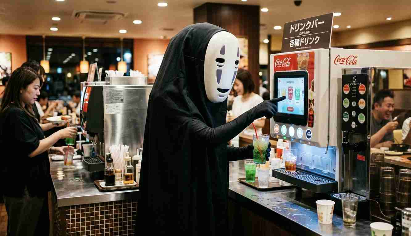 ドリンクバーでどれくらい飲む？