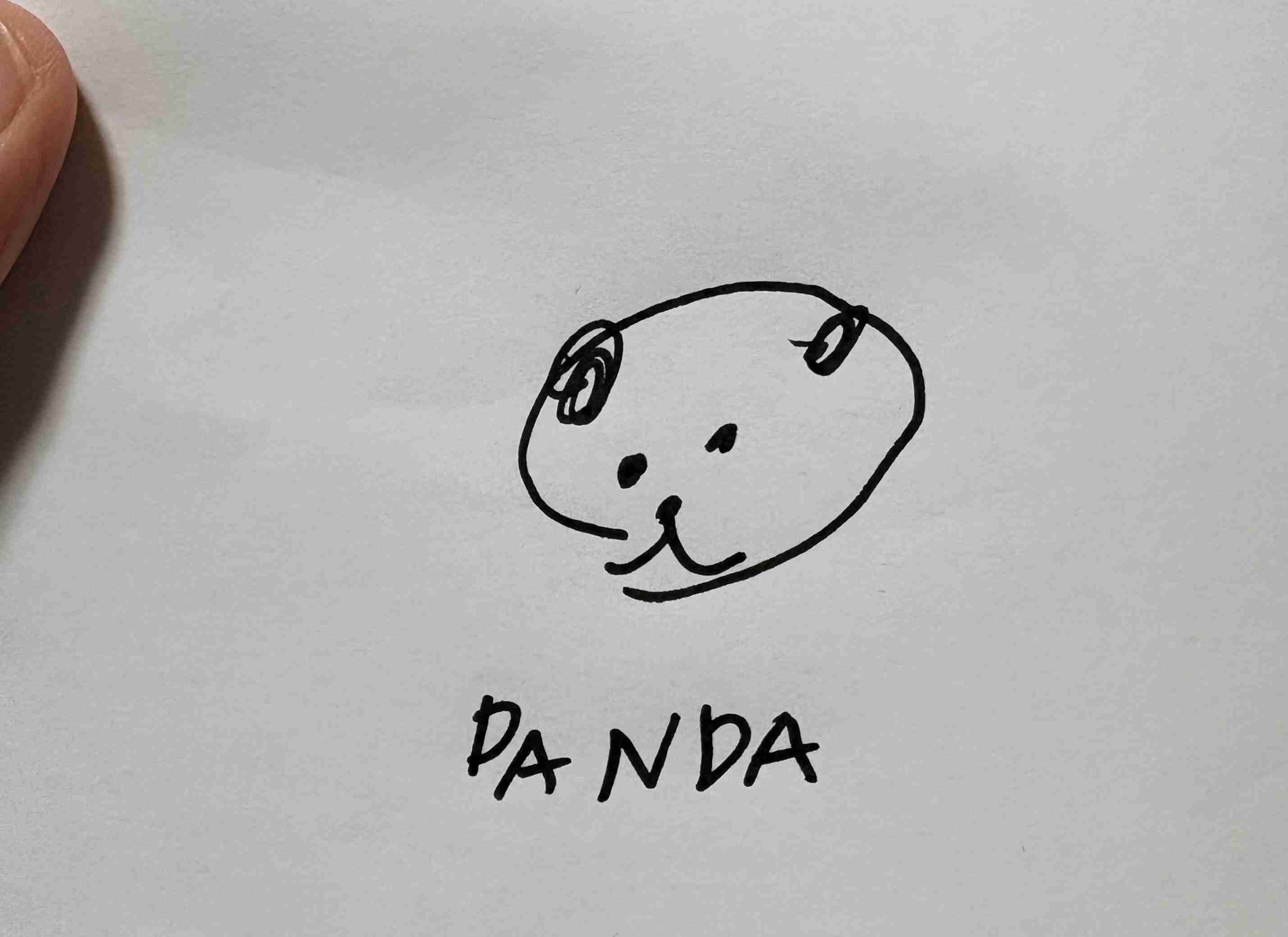 目をつぶってパンダの絵を描いてみるトピPart2