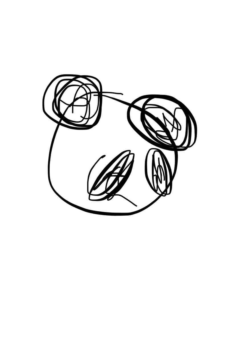 目をつぶってパンダの絵を描いてみるトピPart2