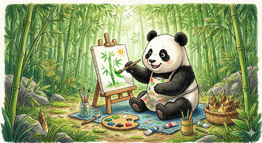 目をつぶってパンダの絵を描いてみるトピPart2