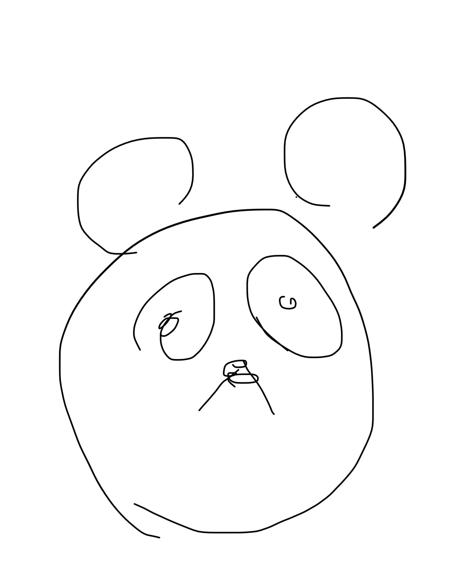 目をつぶってパンダの絵を描いてみるトピPart2