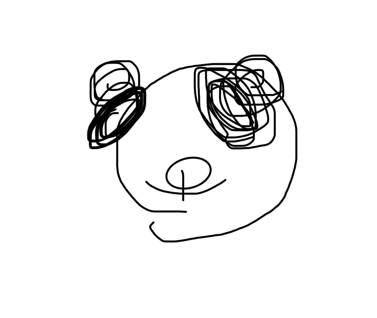 目をつぶってパンダの絵を描いてみるトピPart2