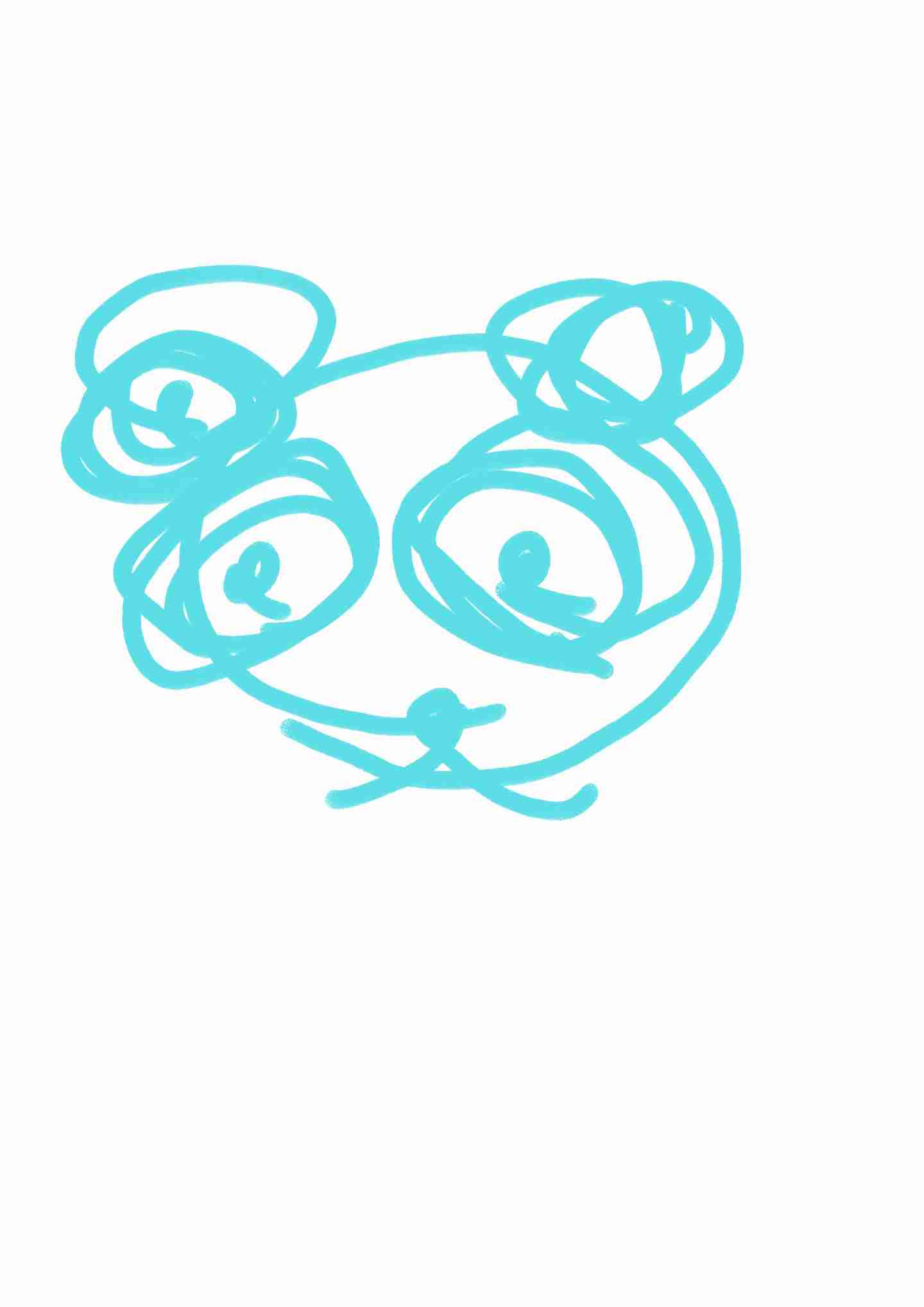 目をつぶってパンダの絵を描いてみるトピPart2