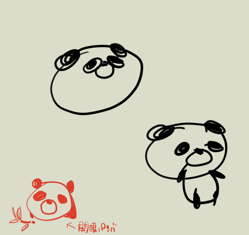 目をつぶってパンダの絵を描いてみるトピPart2