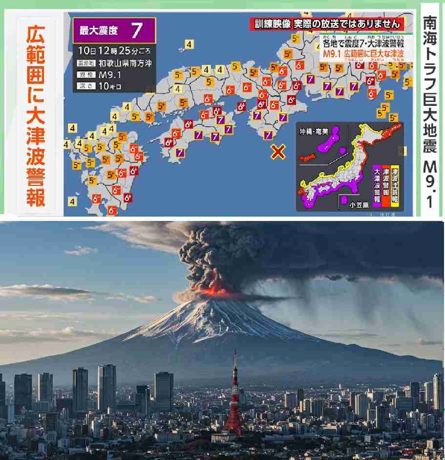 南海トラフ地震と富士山噴火「どちらが先に起こるのか？」三陸沖M7.7で現実味を帯びてきた“確率”