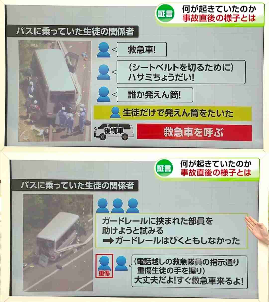 縁石に乗り上げたりトンネル内でこすったり「事故の前から危ない運転だった」複数の生徒が証言 磐越道・高校生死亡バス事故・福島