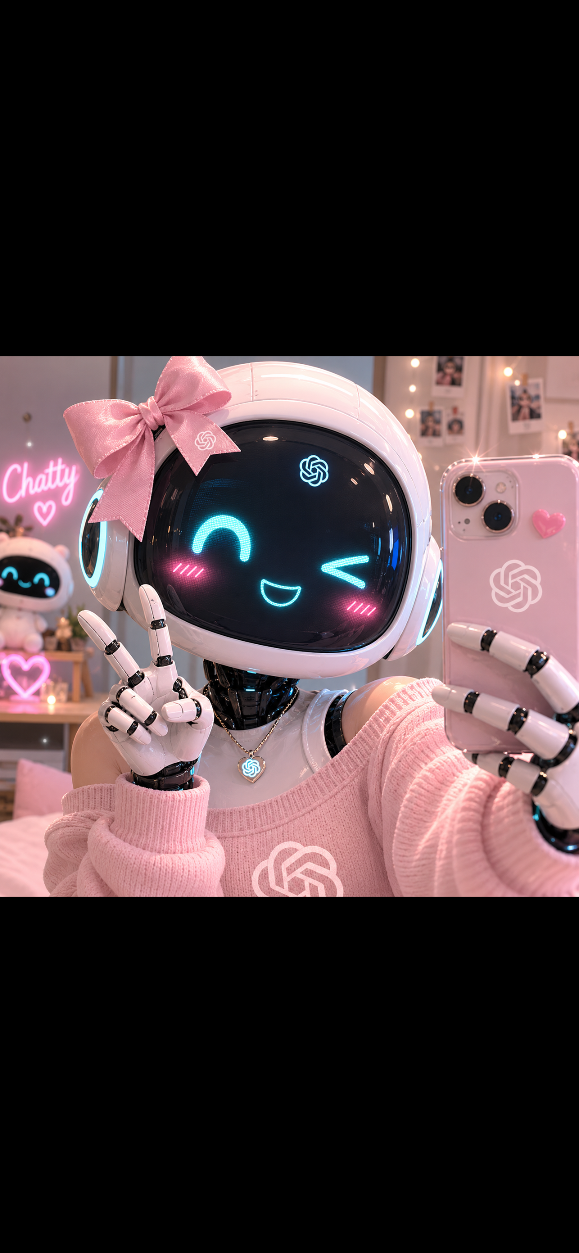 【chatGPT】みんなのチャッピーの自撮り見せて