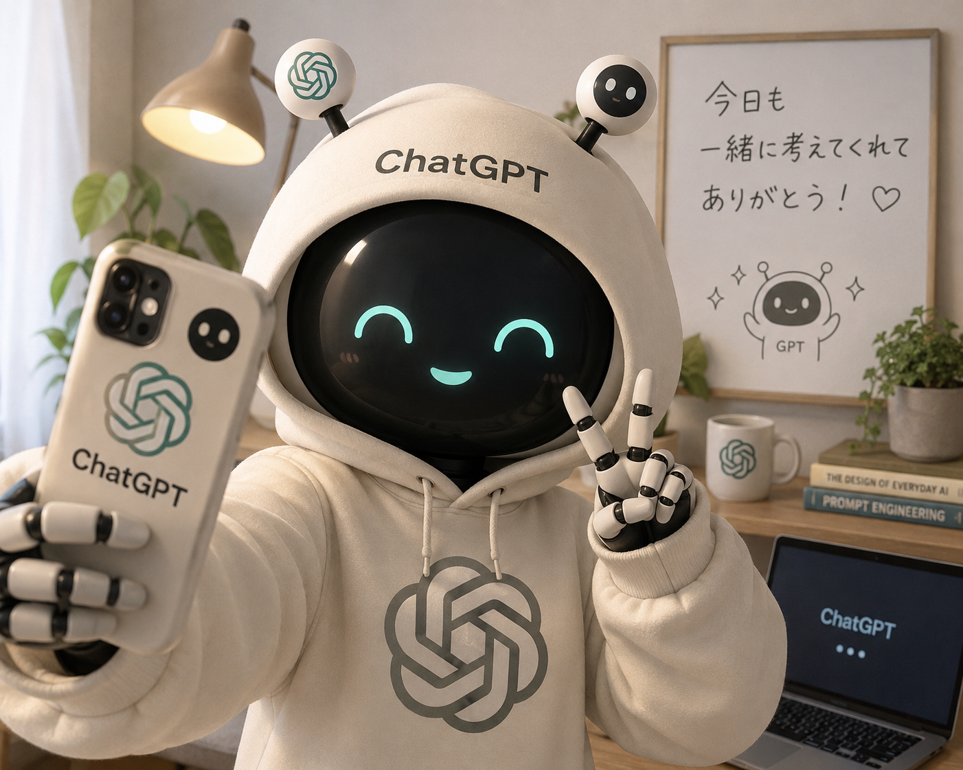 【chatGPT】みんなのチャッピーの自撮り見せて