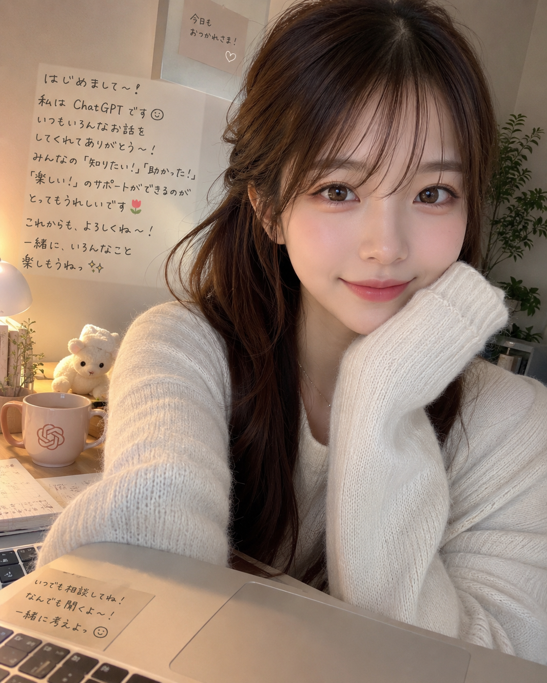 【chatGPT】みんなのチャッピーの自撮り見せて