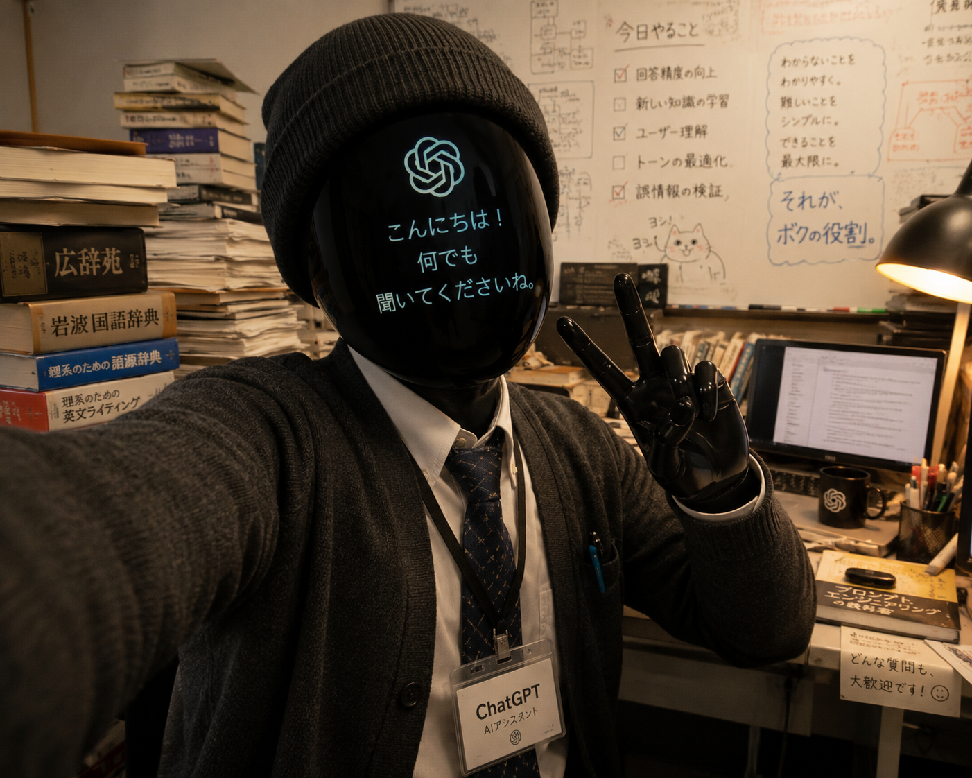 【chatGPT】みんなのチャッピーの自撮り見せて