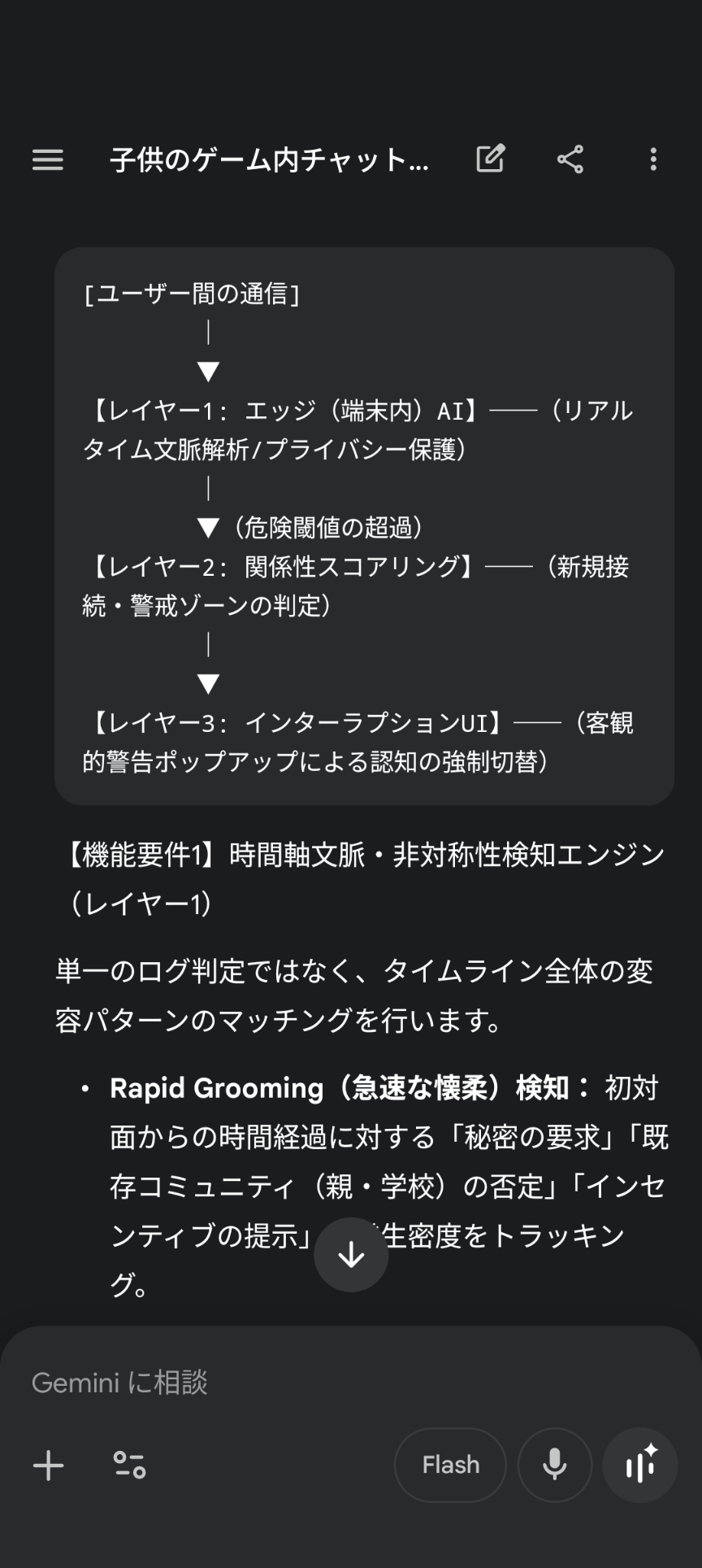 知らないうちに子供がゲーム内でチャットをしていた