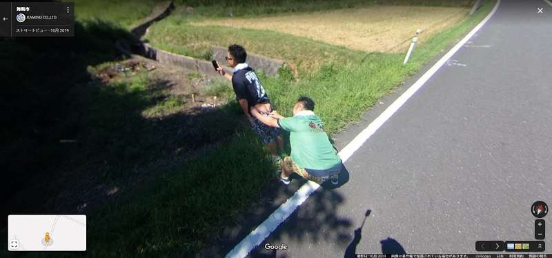Googleマップに写ってた面白い物