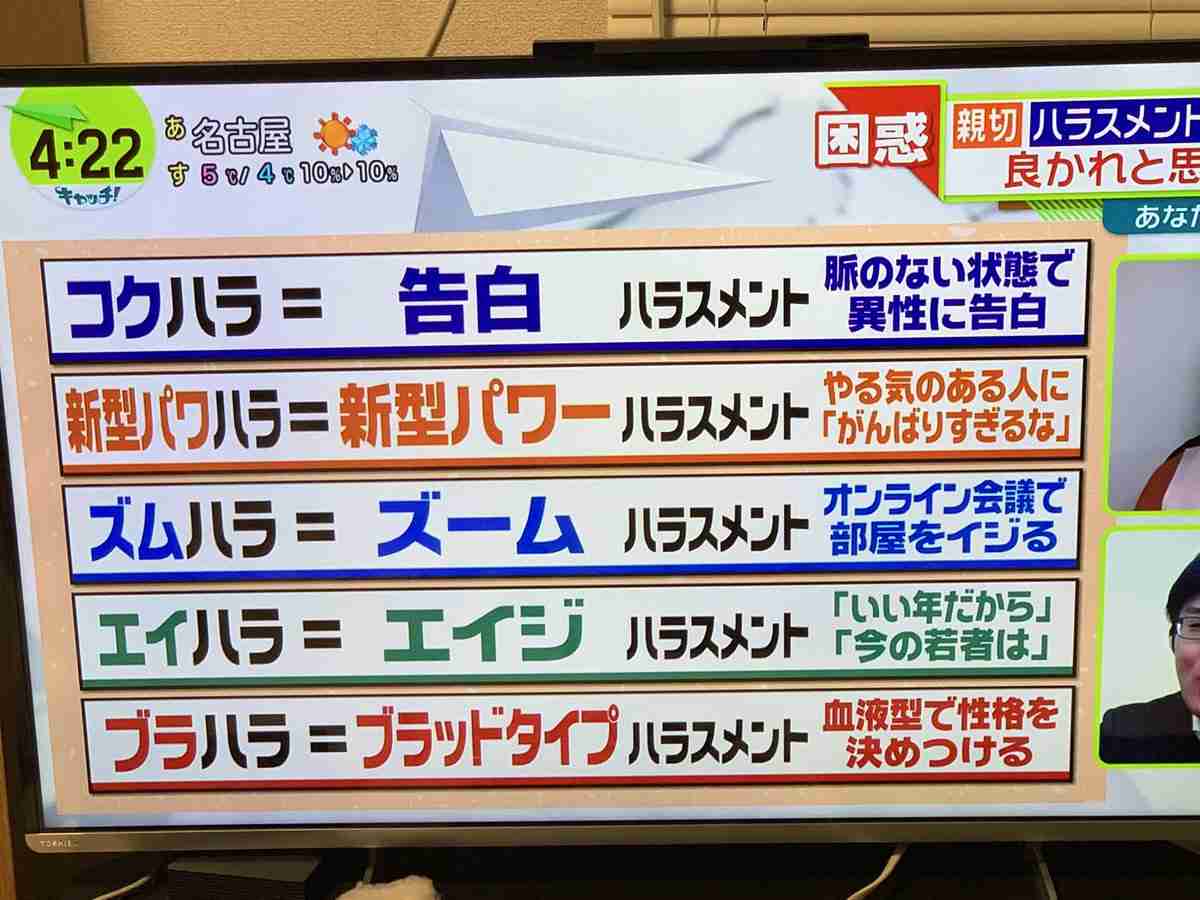 〇〇ハラスメントで一番呆れたのって何？