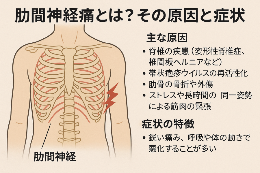 【痛いですよね】肋間神経痛の方