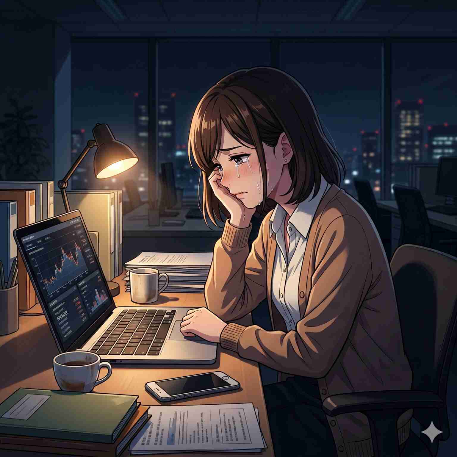 職場で泣くのはNG？
