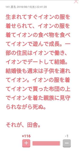 イオン城下町に住んでいる方