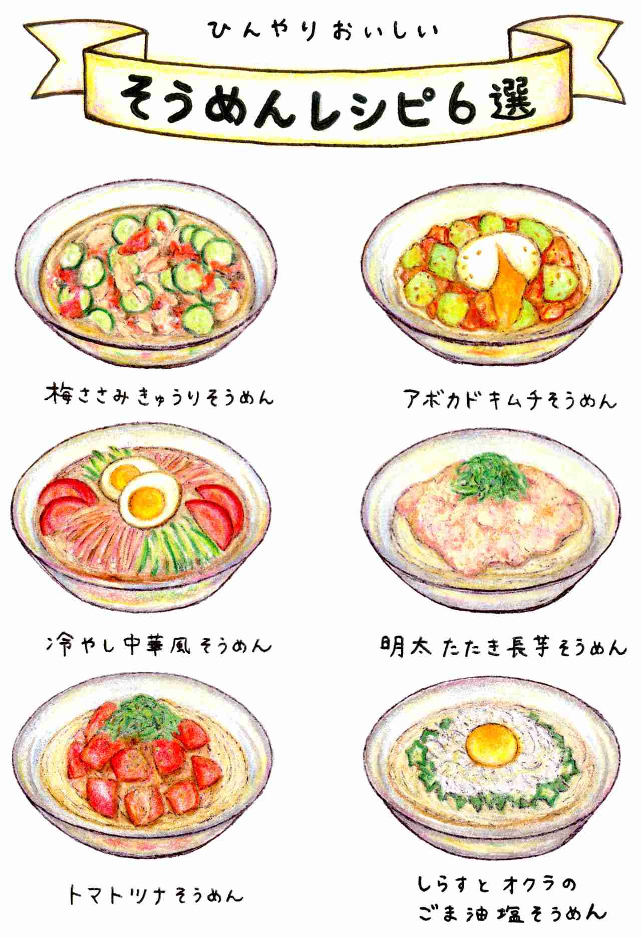 そうめんレシピ