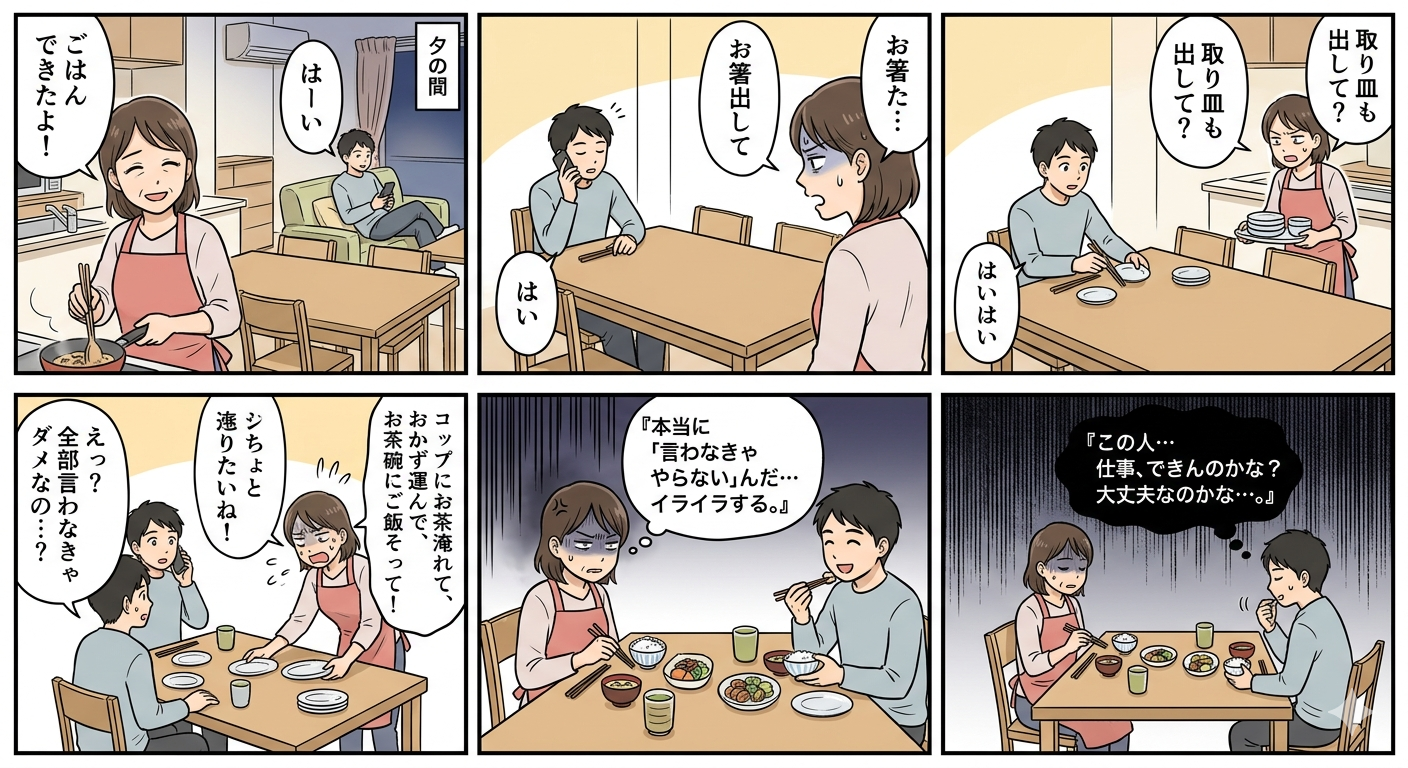 仕事ができる旦那は家ではどんな感じですか？