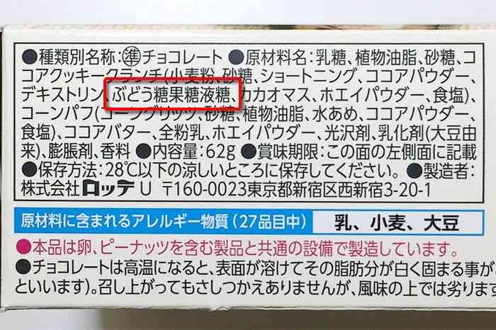 食品の原材料表示(添加物確認の参考)