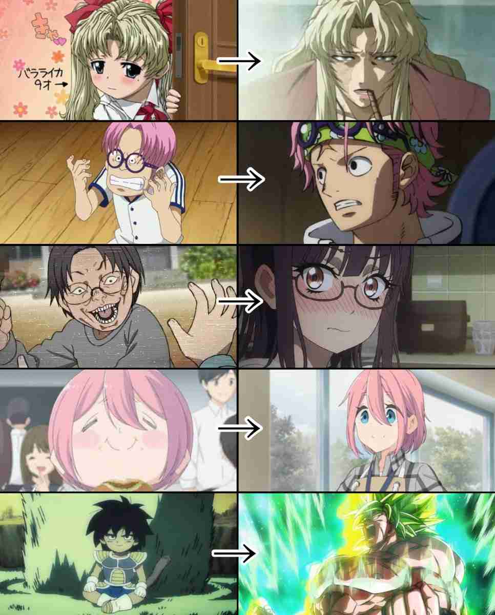 【2次元】顔が変わったアニメキャラ