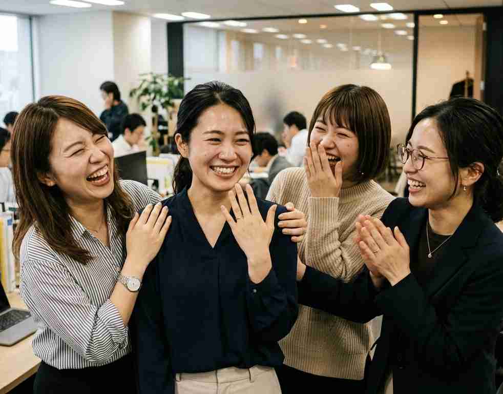 結婚を報告したら、同僚は喜んでくれましたか?