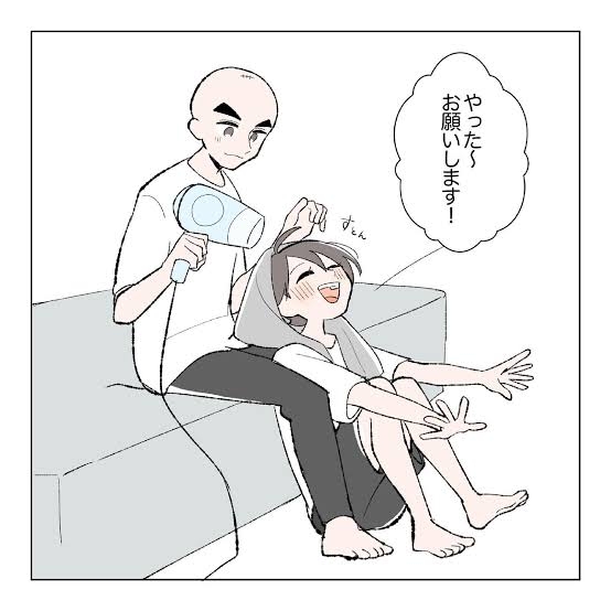 女はみんな彼氏からドライヤーで髪を乾かされたい？