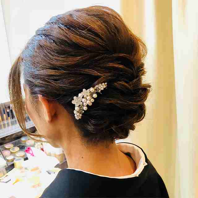 留袖のヘアメイク　自分でやりたい