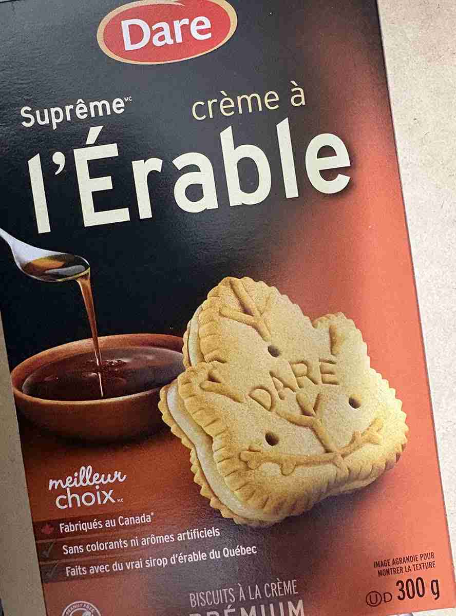 メープル味のお菓子