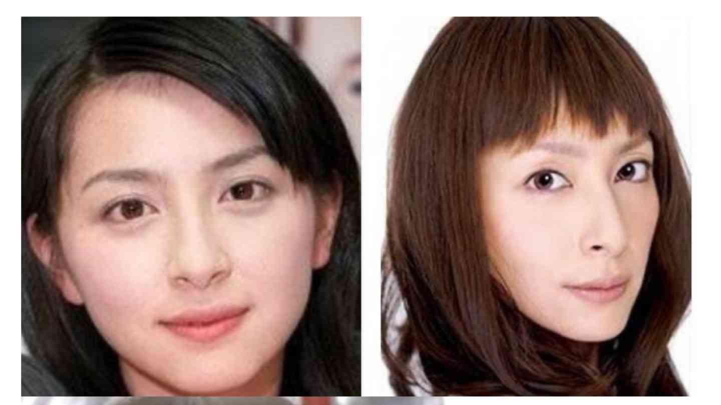 前髪のバランスに関する参考画像