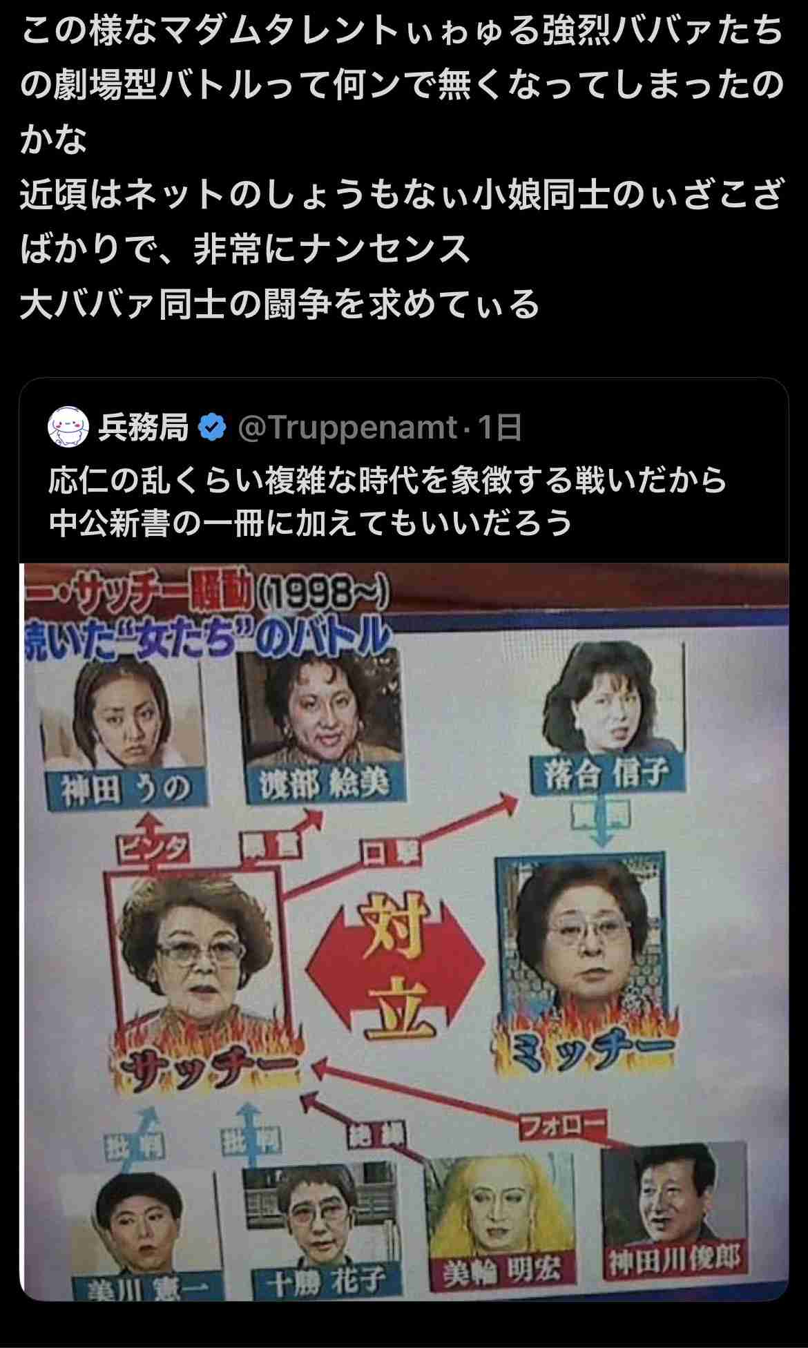 ミッチー・サッチー騒動を語りたい