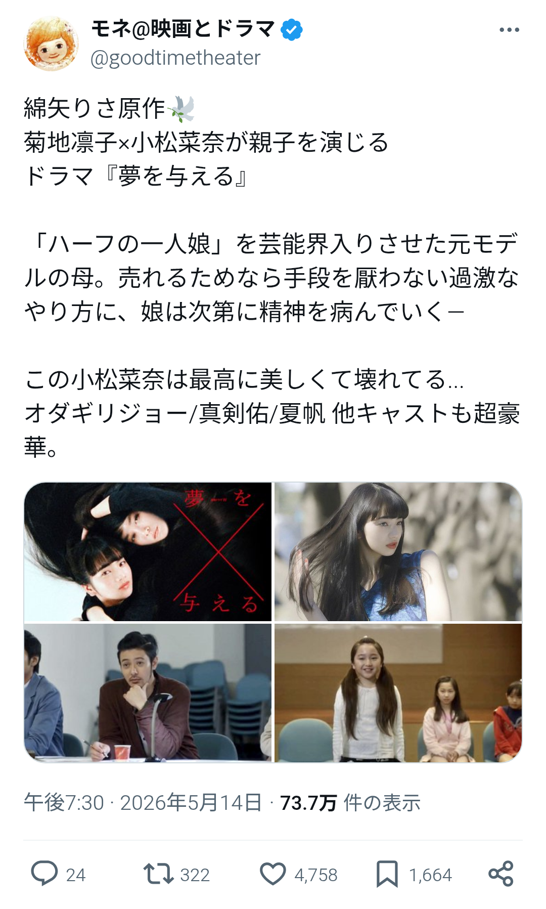 映画ばっかり出る女優さん