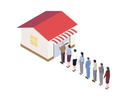 行列に並べる人とお話したい