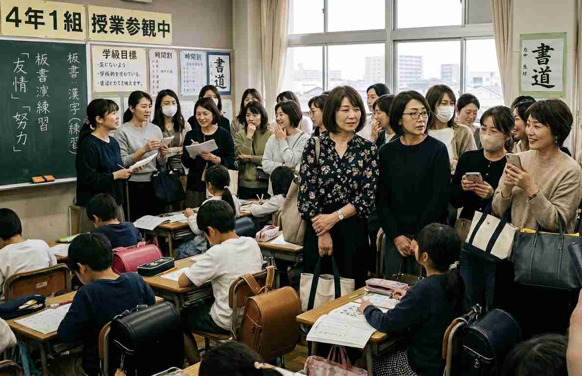 小学校の授業参観について
