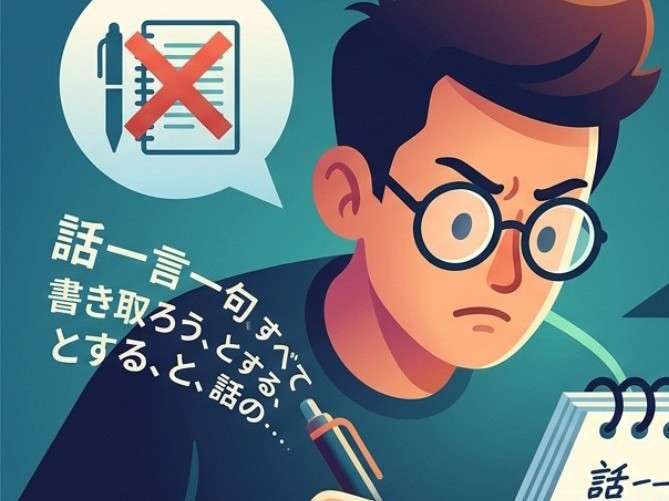 メモを取るのが苦手な人!【対策・アドバイス募集】