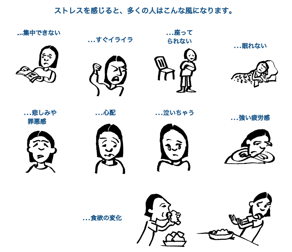 ストレスによる体の不調
