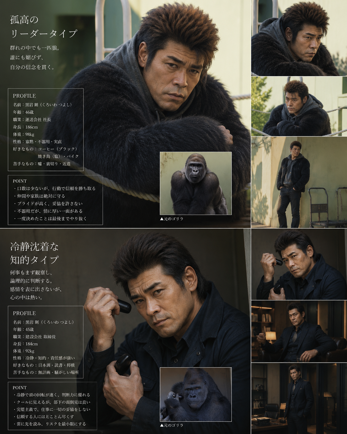 「父シャバーニの登場で緊張するキヨマサ」キヨマサの表情が人間過ぎてなんだかおもろい、それにしてもシャバーニはなぜどついたのか